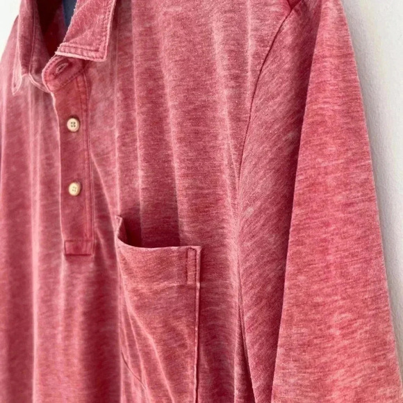Johnnie-O HANGIN’ OUT Polo Shirt THE LOCAL Burn Out Wash Size Large - Picture 5 of 5